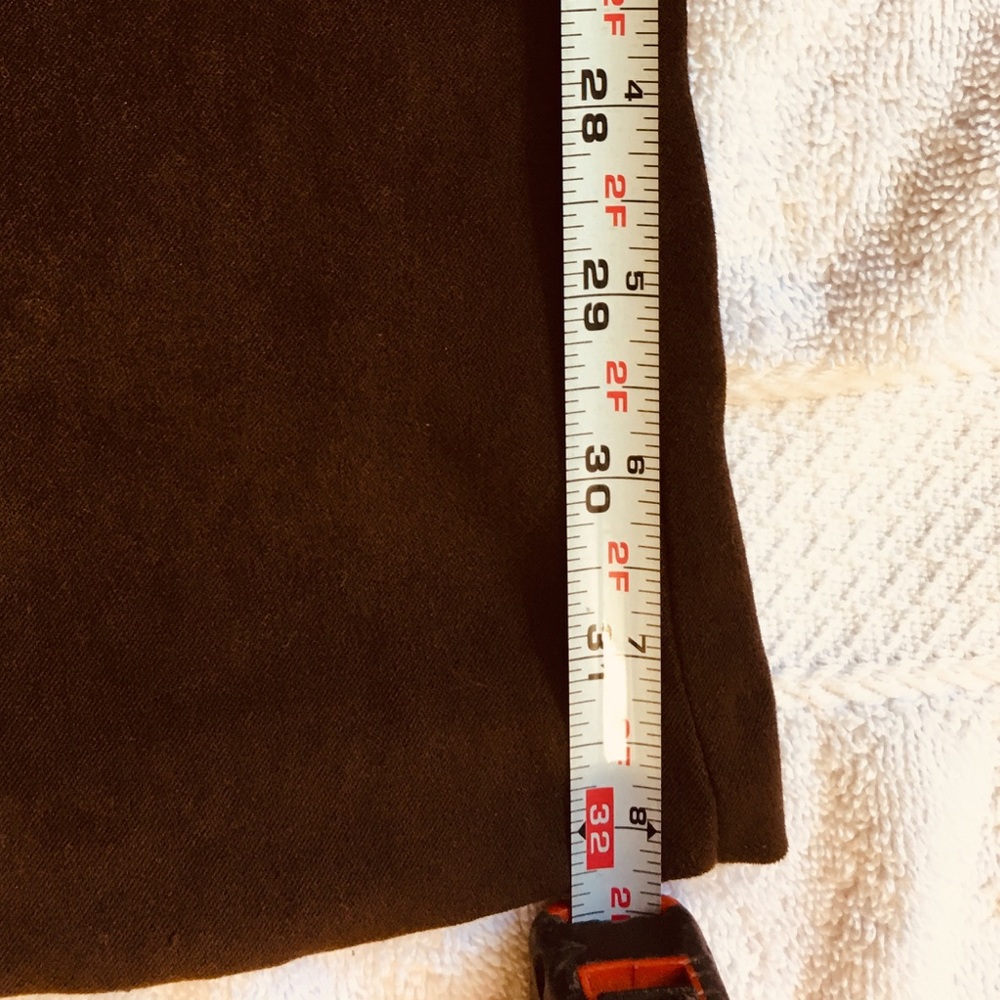 Faux velvet pants; side lacing. VERY comfy